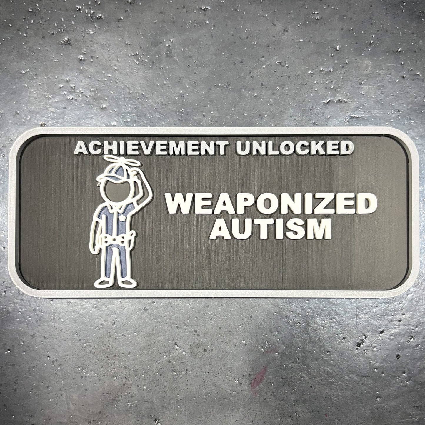 "Weaponized Autism" MAGNETIC ACHIEVEMENT PATCH