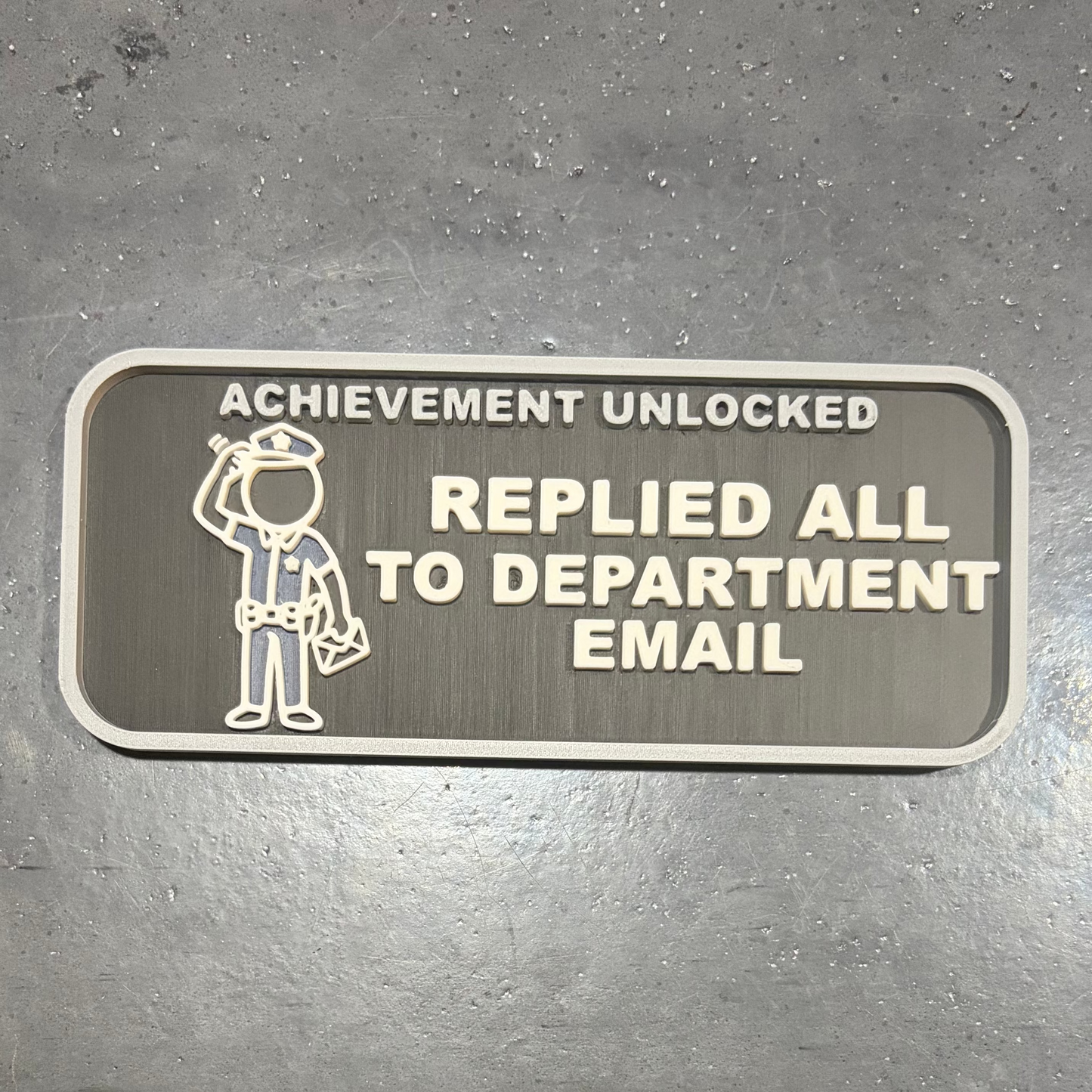 "Replied All To Department Email" MAGNETIC ACHIEVEMENT PATCH