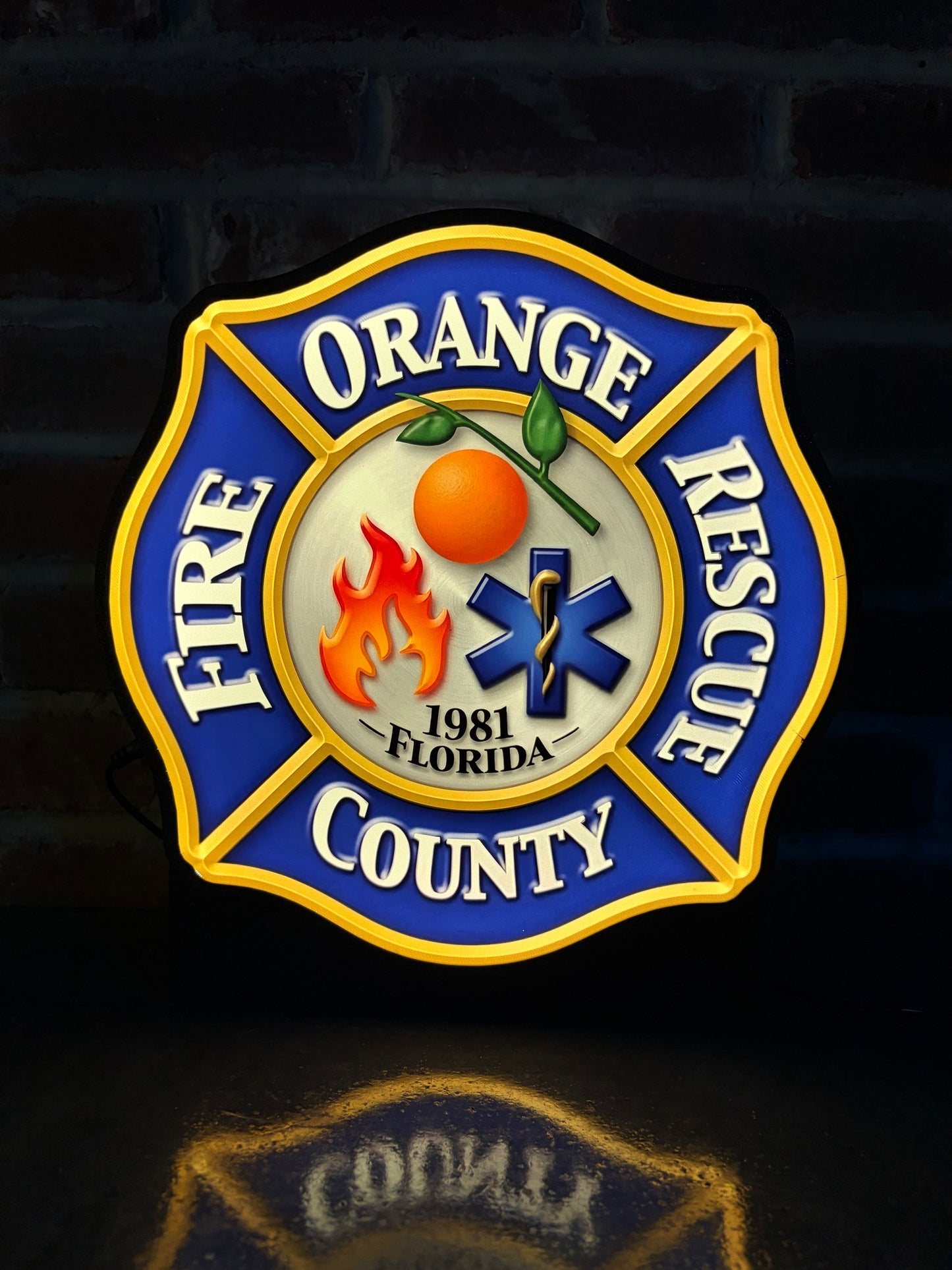 Orange County Florida Fire And Rescue Light Display