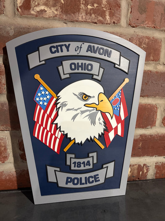 Avon Police Plaque