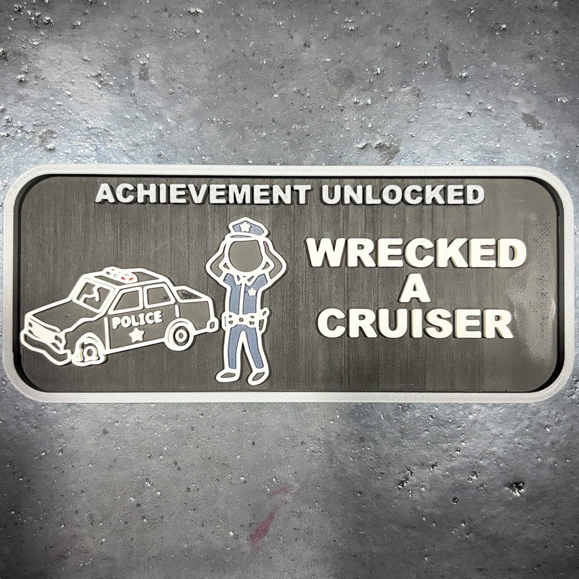 "Wrecked Cruiser" MAGNETIC ACHIEVEMENT PATCH