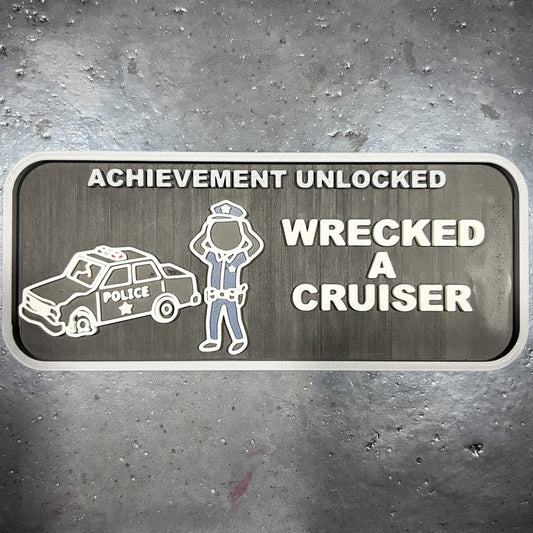 "Wrecked Cruiser" MAGNETIC ACHIEVEMENT PATCH