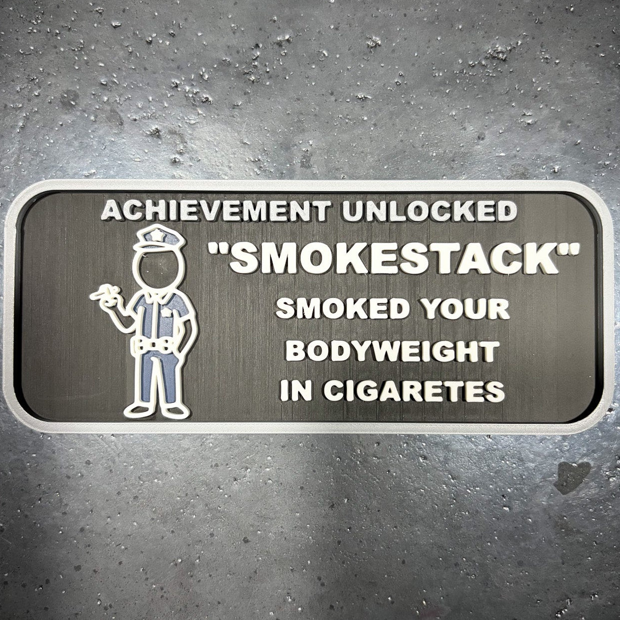 "Smokestack" MAGNETIC ACHIEVEMENT PATCH