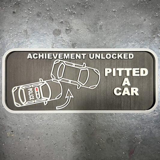 "Pitted A Car" MAGNETIC ACHIEVEMENT PATCH