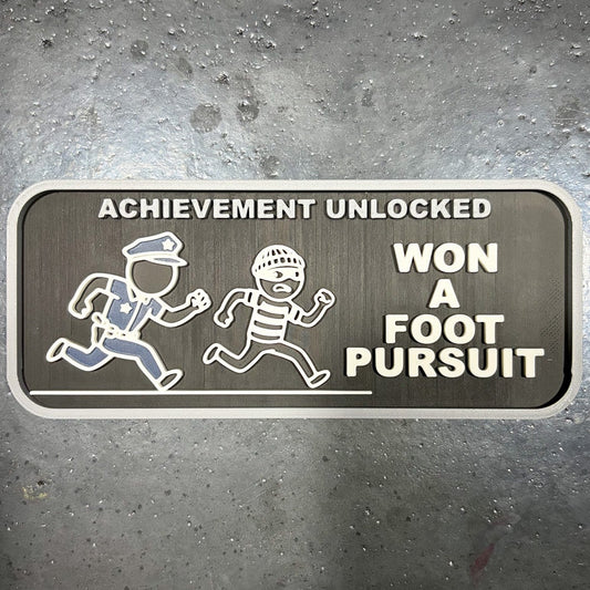 "Won A Foot Pursuit" MAGNETIC ACHIEVEMENT PATCH