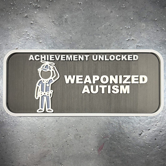 "Weaponized Autism" MAGNETIC ACHIEVEMENT PATCH