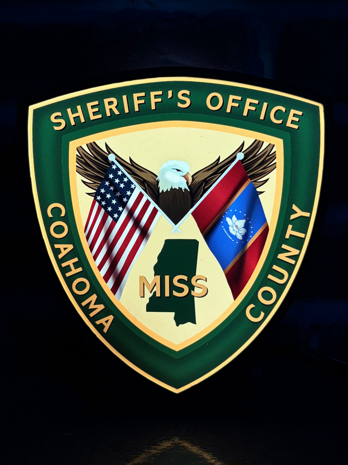 Coahoma County Mississippi Sheriff's Office Light Display